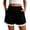 Noir, variante sur Iyufng Shorts d'Été pour Femmes en Dentelle à Cordon, Taille Élastique, à Enfiler, Jambes Larges, avec Poches
