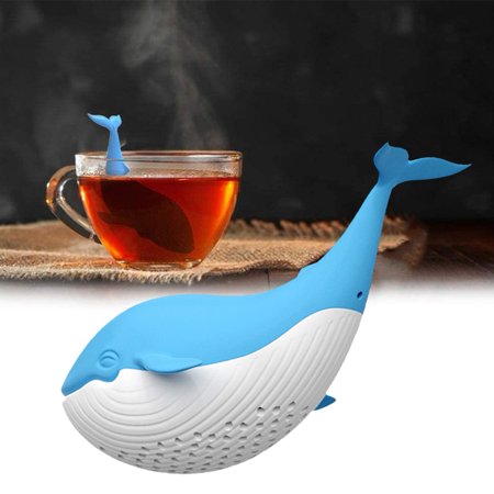 

jiaroswwei Whale Tea Infuser Adorable Portable Long Lasting Animal Shaped Tea Filter for Home