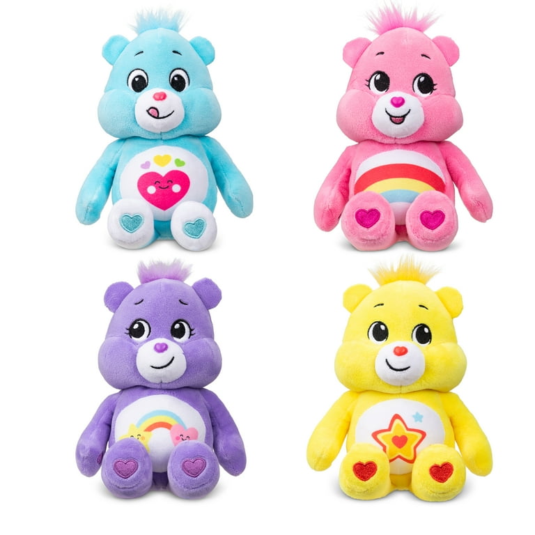 Care Bears 8 Inch Plush 4-Pack Treasure Box - Soft Huggable