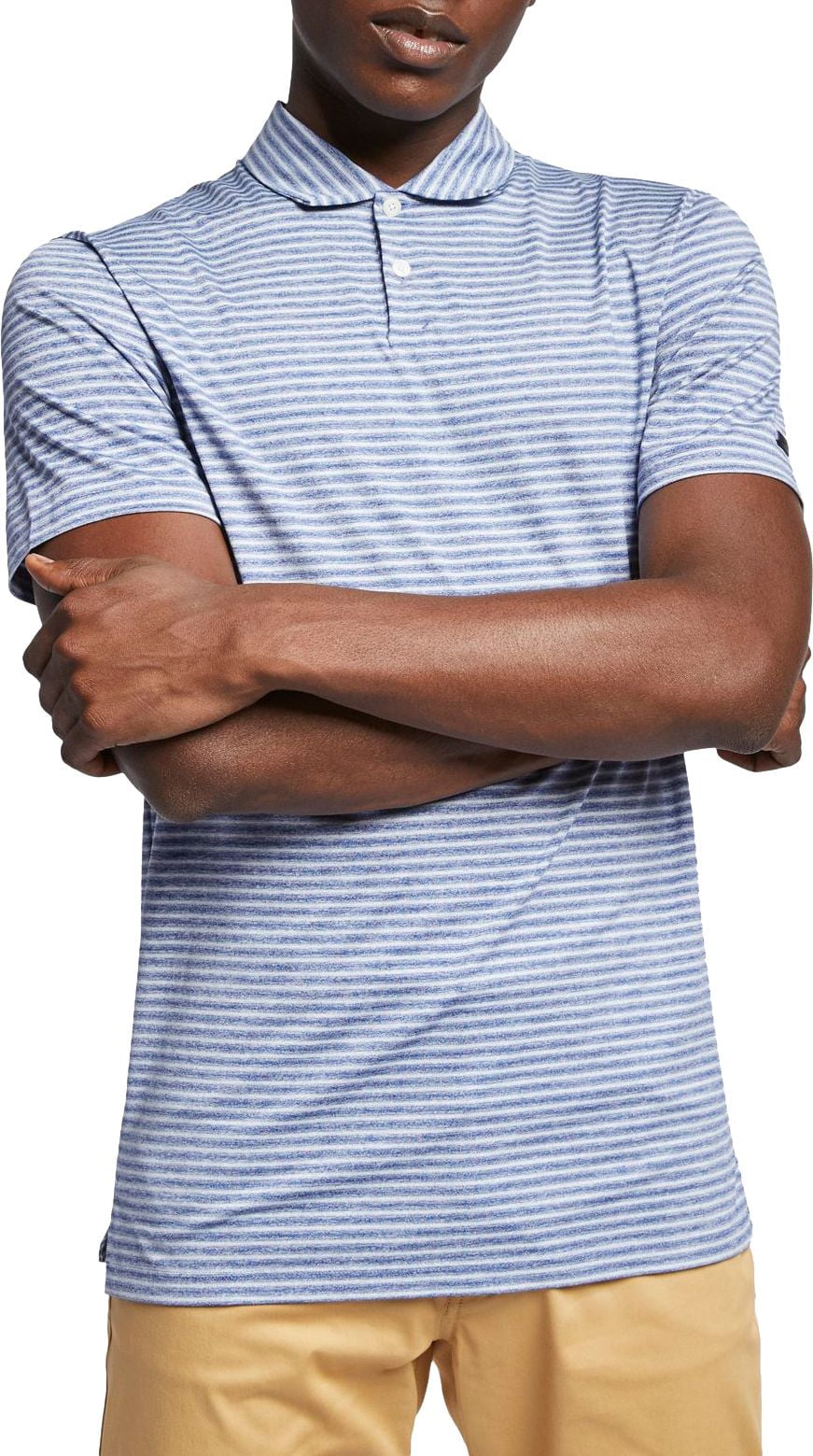 NEW 2019 Nike DriFit Tiger Woods Vapor Gym Blue/Pure Men's Large Golf