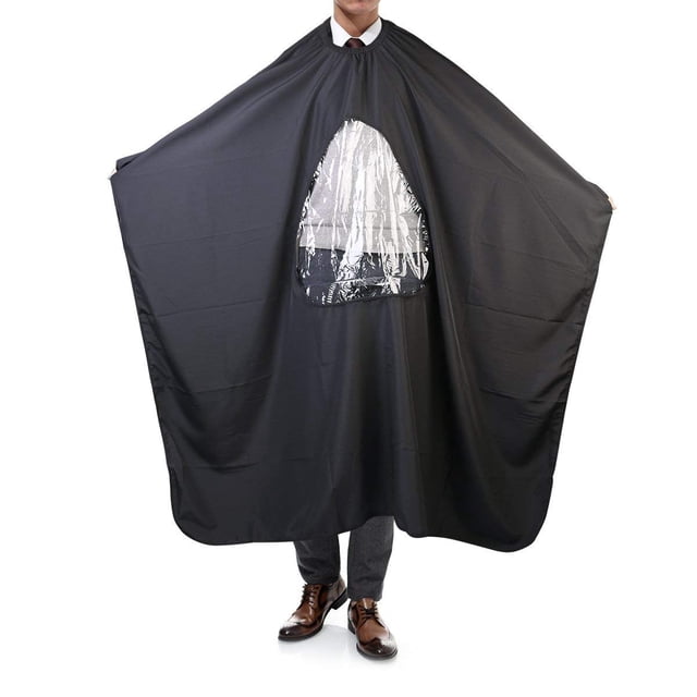 Capa de peluquería para corte de cabello, capa de peluquería para adultos, impermeable, nailon de secado rápido para corte de cabello, mantón de belleza de peluquería profesional