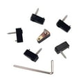 thumbnail image 2 of Electric Bass Guitar Headless String Nut Set Lock Nut Electric with Wrench Screw Parts Black, 2 of 8