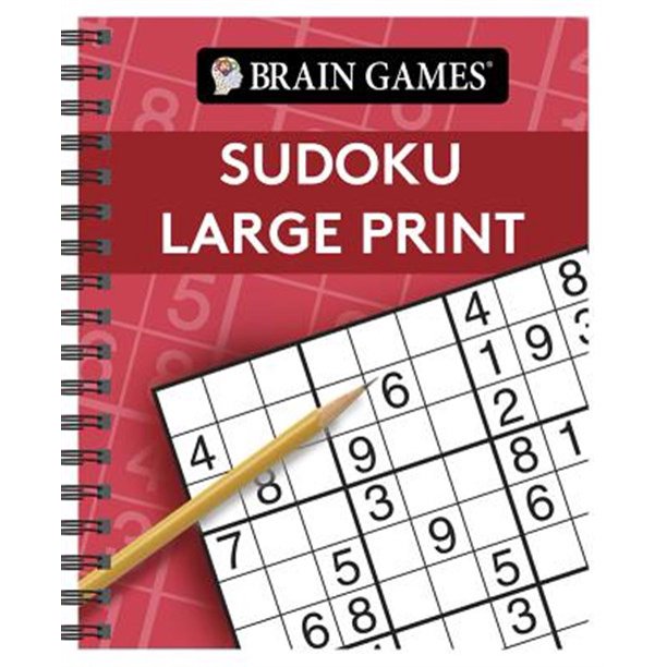 Brain Games: Brain Games - Sudoku Large Print (Red) (Other) - Walmart ...