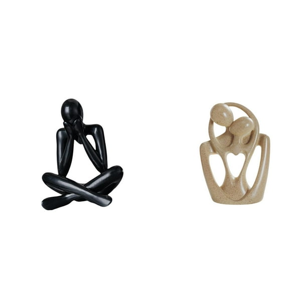 Escultura abstracta, figura decorativa, adorno de escritorio coleccionable, estatua moderna para sala de estar, estantería, decoración del hogar, esta