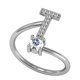 thumbnail image 1 of Minnieouse Anillo abierto con letras mayúsculas, anillos portátiles para interiores y exteriores, fiesta en casa, compras, joyería decorativa, regalo de Ropa, zapatos y accesorios Miscelánea T Minnieouse AP1421-20B, 1 of 5