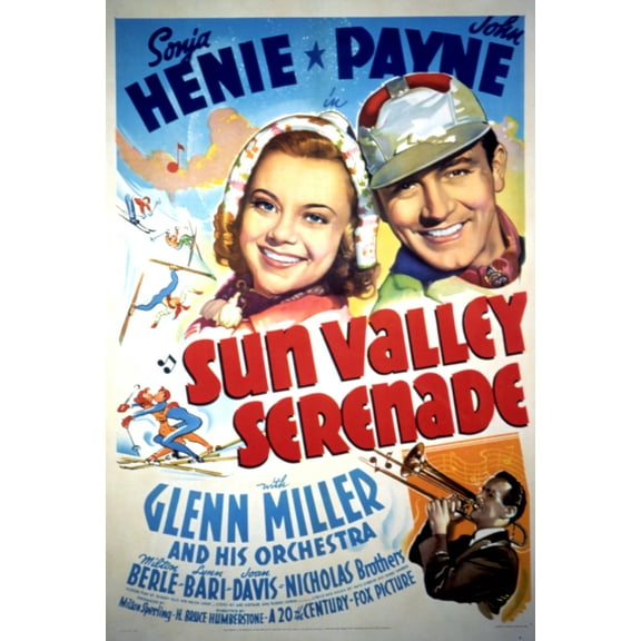 Sun Valley Serenade Sonja Henie John Payne Glenn Miller (Lower Right) 1941 Tm And Copyright (C)20Th Century Fox Film Corp. All Rights Reserved. Movie Poster Masterprint (11 x 17)