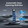 thumbnail image 2 of Quick Access Hidden Wall Safe with Removable Pegboard & Adjustable Shelves – Flat Recessed Security Cabinet Fits Between 16" Wall Studs for Home or Office Use, 2 of 7