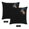Doberman Pinscher Pets Dogs Black Dogs Doberman Pillow Cover Decorative