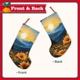 thumbnail image 2 of Vsdgher Elegant Sunset Sunflower Christmas Stockings 18 inch Large Kids Stocking Bags Hanging Socks for Christmas Decor Decorations, 2 of 7