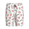 thumbnail image 4 of Wukai Fruit Men’s Short Pajama Pants With Pockets Soft Sleep Pj Shorts for Men-3X-Large, 4 of 6
