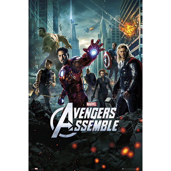 The Avengers - Marvel Movie Poster / Print (Regular Style) (Size: 27" X 39")