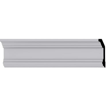4"H x 2 1/4"P x 4 1/2"F x 94 1/2"L Holmdel Traditional Smooth Crown Moulding