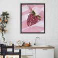 thumbnail image 3 of Stupell Industries Contemporary Glimmer Strawberry on Pink Black Floating Frame Canvas Art, 25 x 31, by LISH Creative, 3 of 8