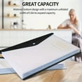 thumbnail image 4 of Fmxomd 6 Pack File Folders, 11 Ring Binder Folders with Pockets, Plastic Envelopes, Clear Folder for Documents with Label, 3 Ring Binder Pocket Organizer Letter Size A4 Size, 4 of 9