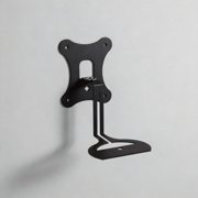 Milisten Black Adjustable Wall Mount Speaker Bracket with Space Saving Design