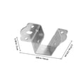 thumbnail image 2 of Phenofice 4pcs U Shape Bed Rail Hooks Stainless Steel for Easy Installation, 2 of 5