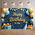 thumbnail image 4 of Glittering Banner Happy Birthday Balloon Decorative Stars for Kids Party Celebration Photo Shoot, 4 of 7