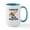 White/Blue Inside, variant on CafePress - Sawdust Is Man Glitter Ceramic Mug - 15 oz Ceramic Large White Novelty Mug
