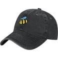 thumbnail image 1 of Angry Cute Bees Baseball Cap for Men Women Adjustable Vintage 100% Washed Cotton Dad Hat, 1 of 7