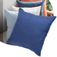 thumbnail image 3 of Funda de cojín de 45 x 45 cm, funda de almohada cómoda para sofá, decoración del hogar, azul, 3 of 8