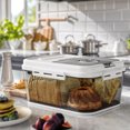 thumbnail image 3 of Bread Storage Box, Time Recording Bread Box Transparent  for Donut for Grains, 3 of 7