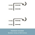 thumbnail image 6 of Kenney Seville 5/8" Standard Decorative Window Curtain Rod, 28-48", Oil Rubbed Bronze, 6 of 6