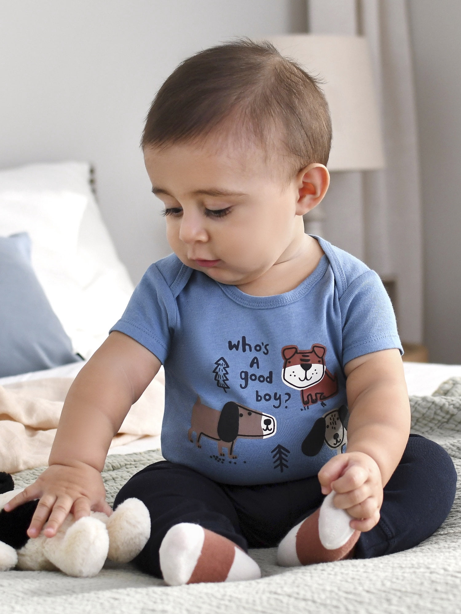 Gerber Baby Boy Bodysuit, 3-Pack, Sizes Preemie -12 Months
