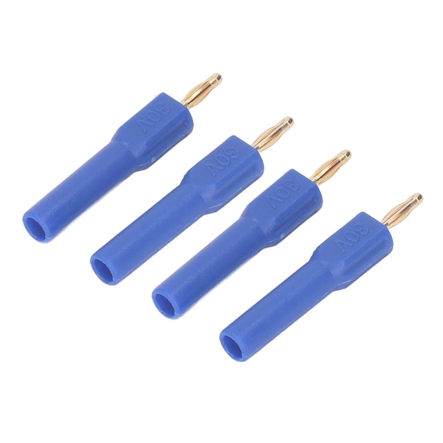 10Pcs 2mm Male To 4mm Female Banana Plug Adapter, Gold Plated Brass Strong Conductivity For Electronic Instruments