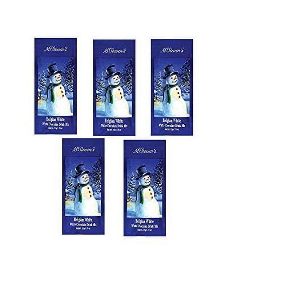 McStevens Hot Chocolate (Christmas Belgian White Hot Chocolate) Five 1.25oz Packets