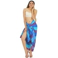 thumbnail image 2 of HAPPY BAY Women's Beachwear Summer Beach Bikini Wraps Swimwear Swim Cover up Wrap Skirt Bathing suit Swimsuit Sarong Coverups for Women One Size Violet, Tie Dye, 2 of 5