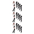 thumbnail image 4 of ZLight 4pair Odorless Knee High Stockings Easy To Wear All Body Shape Suitable Stylish Sports Socks Balck 3Set, 4 of 6