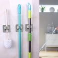 thumbnail image 3 of WIFKLSIIPG 1PC Wall Mounted Mop Organizer Holder Brush Hanger Storage Rack Kitchen Tool Non Punching Hook(Grey), 3 of 5