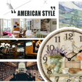 thumbnail image 3 of Silent Quartz Movement Lavender Vase Cage Clock, Broad Application Decorative Wall Clock for Various Locations, 3 of 5