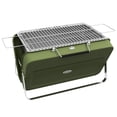 thumbnail image 1 of Outsunny Portable Mini Charcoal Barbecue Grill with Suitcase Shell, Green, 1 of 10