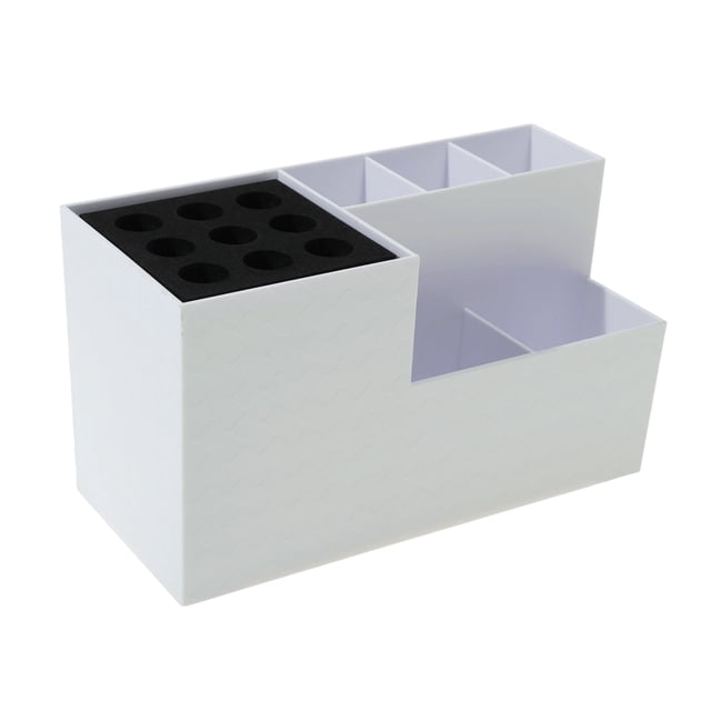 Ofertas Únicas 1 Pc Caja de Tijeras de 6 Compartimentos Blanca ABS Espuma EV Agujero