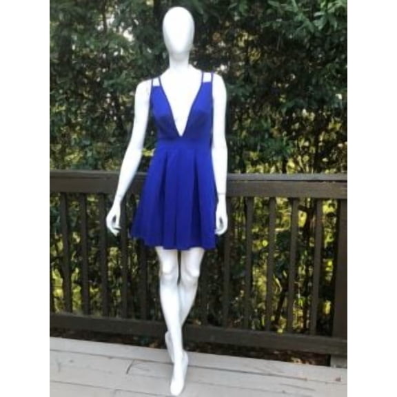 Royal Blue Open Front Dress