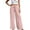 Pink, variant on Hpapadks Pants for Women Summer Solid Elasticized High Waist Flowy Palazzo Pant with Drawstring Slacks for Women BU2 M