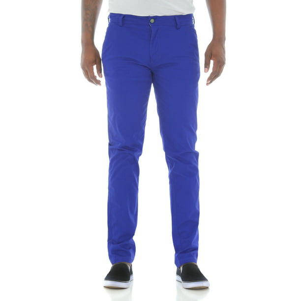 Royal Blue - Royal Blue Men's Skinny Fit Stretch Twill Chino Pants ...
