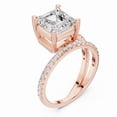 thumbnail image 3 of GIMELIS 3.0 CT Asscher IGI Certified Lab Diamond Bridal Set, 10K Gold, 3 of 5
