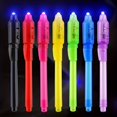 thumbnail image 2 of 10pcs, Creative Magic Light Pen Invisible Ink Pen Glow In The Dark Pen Light Gifts Markers, Stationery, Writing Pens, Colored Markers, 2 of 5