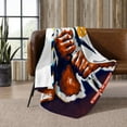 thumbnail image 2 of Chicago Fans Throw Blanket Gifts for Football, Go Through It, Not Around It Soft Lightweight Flannel Blankets for Football Players/Lovers 50x60 Inch, 2 of 6