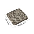 thumbnail image 3 of Posavasos tejidos con borlas, alfombra absorbente a cuadros • Base retro decorativa para posavasos • Protege la superficie de las manchas de agua y arañazos por calor, 3 of 6