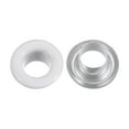 thumbnail image 4 of Unique Bargains 100 Pcs Œillets 1/6 Pouce (4mm) Trou d'Identification Métal Auto-Adhésif avec Rondelles pour Cuir Blanc, 4 of 7
