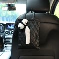 thumbnail image 2 of Bonita caja de pañuelos de papel para coche con forma de panda de dibujos animados, reposacabezas para asiento, soporte de torre de papel de cuero, organizador interior para coche, accesorios de estil, 2 of 4