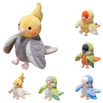 Parrot Stuffed Animal, 7.9 Inch Parrot Plush Toy Cute Parrot Bird Stuffed Animal Fake Bird Model Parrot Toys for Kids Small Bird Plushie Doll Gifts for Birthday All Ages Occasions Collection