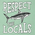 thumbnail image 6 of Wild Bobby Respect The Locals Save Our Oceans Shark Animal Lover Women Slim Fit Junior Tee, Mint, Medium, 6 of 6