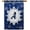 12, variante sur Monogramme Flocon de Neige d'Hiver Bienvenue, Drapeau de Maison Décoratif, Lettre Initiale, Bannière de Décoration pour Intérieur et Extérieur 28x40 Pouces Double Face