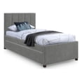 thumbnail image 1 of Meridian Furniture Hudson Gris Cuir Végane Lit Gigogne Simple, 1 of 10