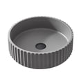 thumbnail image 2 of Lagos Circular Concrete Vessel Bathroom Sink in Gray, 2 of 11