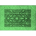 thumbnail image 1 of Ahgly Company Indoor Rectangle Oriental Emerald Green Industrial Area Rugs, 2' x 3', 1 of 4
